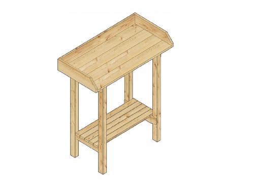 pěstební stůl do skleníku LANITPLAST HOLZ (S712)