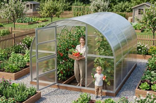 skleník LANITPLAST TIBERUS 3x4 m PC 8 mm