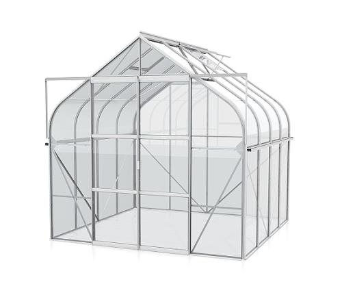 skleník VITAVIA DIANA 6700 čiré sklo 3 mm stříbrný