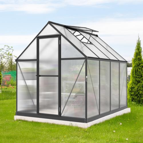 skleník LANITPLAST SARANA 6x8 PC 4 mm černý