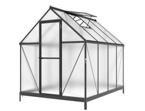 skleník LANITPLAST SARANA 6x8 PC 4 mm černý