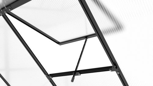 skleník LANITPLAST SARANA 6x8 PC 4 mm černý