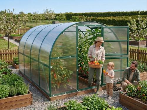 skleník LANITPLAST KYKLOP2 3x4 m PC 6 mm zelený