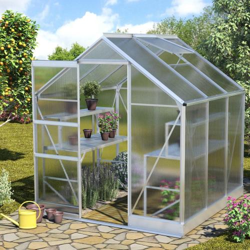 skleník VITAVIA APOLLO 3800 PC 6 mm stříbrný