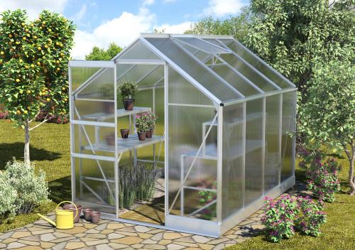 skleník VITAVIA APOLLO 5000 PC 4 mm stříbrný
