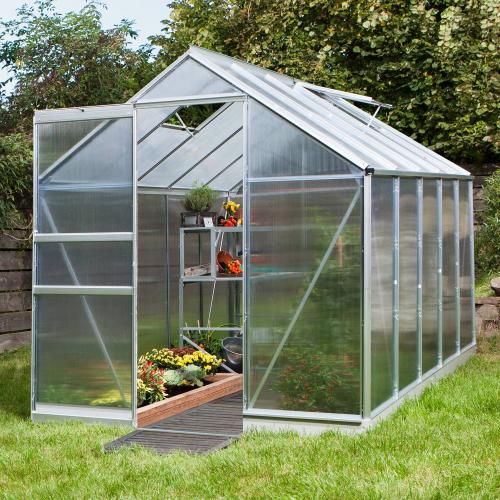 skleník VITAVIA APOLLO 6200 PC 4 mm stříbrný