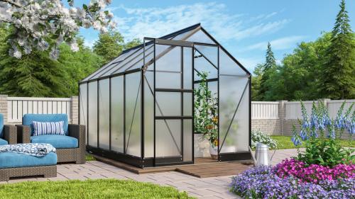 skleník VITAVIA APOLLO 6200 PC 4 mm černý
