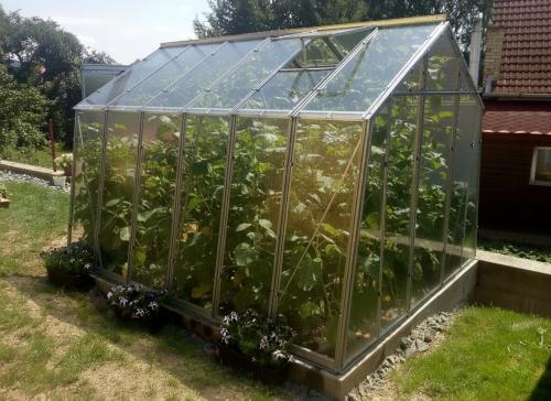 skleník LANITPLAST LIMES Viva V7/3 čiré sklo 3 mm