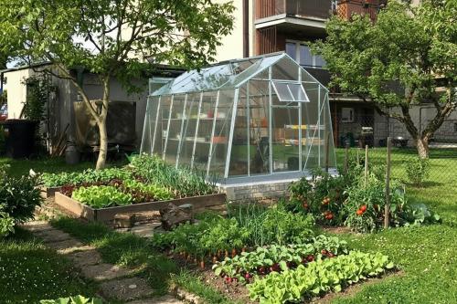 skleník LANITPLAST LIMES Viva V7/3 čiré sklo 3 mm