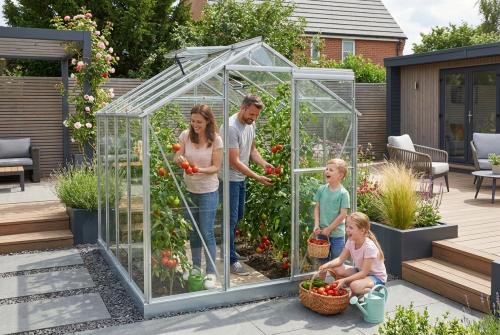 skleník LIMES Hobby H6/2,5 1,97x2,51 m čiré sklo 4 mm