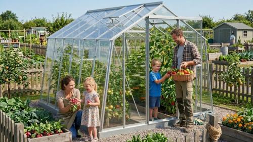 skleník LIMES Hobby H7/4,5 2,47x4,48 m čiré sklo 4 mm