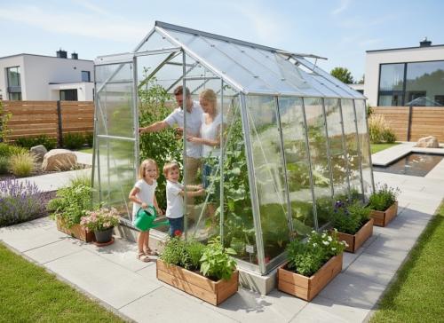 skleník LIMES Hobby H7/6 2,47x5,95 m rozptylové sklo 4 mm