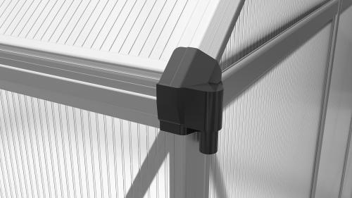 skleník LANITPLAST SARANA 8x12 PC 4 mm stříbrný
