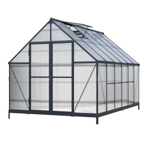 skleník LANITPLAST SARANA 8x12 PC 4 mm černý