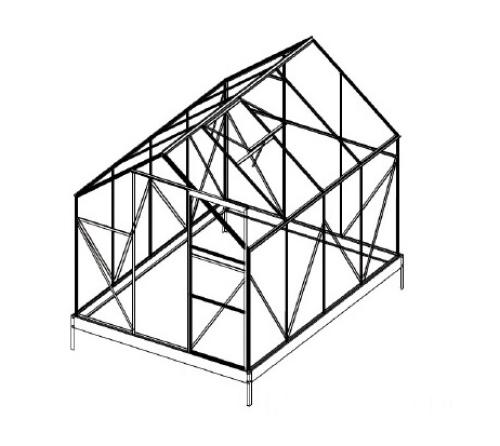 náhradní prosklení pro skleník LANITPLAST SARANA 6x8 PC 4 mm
