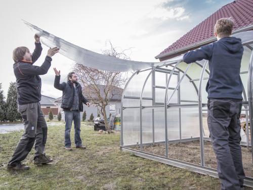 Zahradní skleník z polykarbonátu Gardentec Classic 4 mm 2 x 3 m