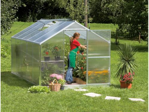 Zahradní skleník z polykarbonátu Gardentec F 1,54 x 2,27 m