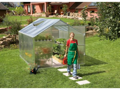 Zahradní skleník z polykarbonátu Gardentec F 1,54 x 2,27 m