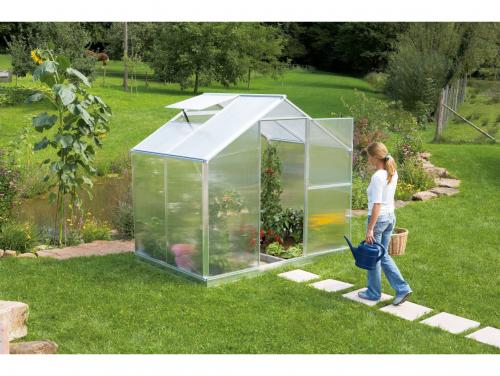 Zahradní skleník z polykarbonátu Gardentec F 1,54 x 2,27 m