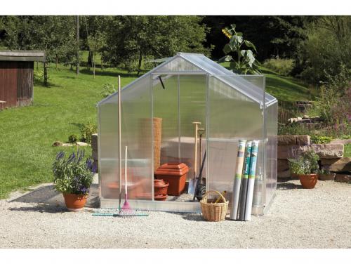 Zahradní skleník z polykarbonátu Gardentec F 1,54 x 2,27 m