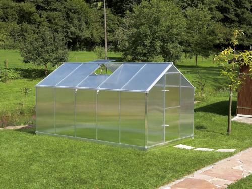 Zahradní skleník z polykarbonátu Gardentec F 2,28 x 2,27 m