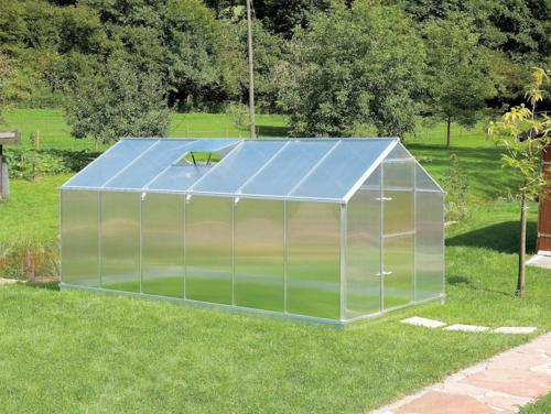 Zahradní skleník z polykarbonátu Gardentec F 4,48 x 2,27 m